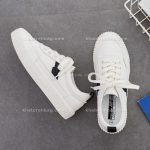 کفش اسپرت سفید مشکی 12389 - تصویر 6